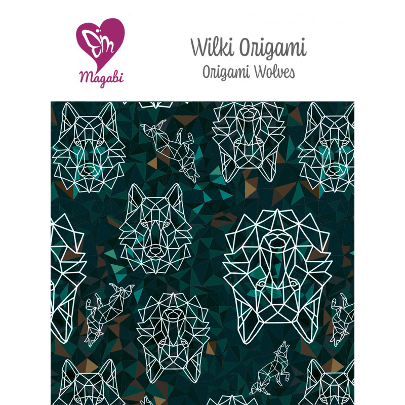 Magabi AIO L (12-18kg), wkład bawełna-konpie bez stay dry, Wilki Origami