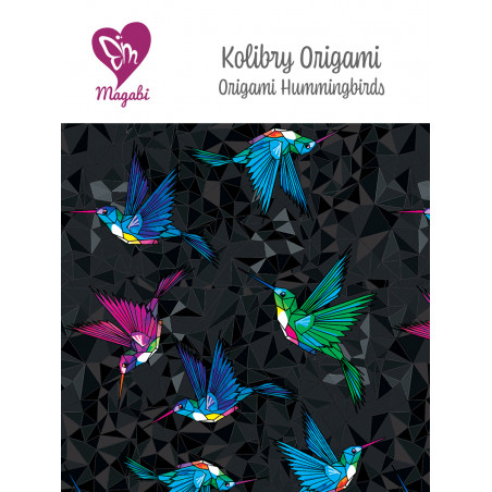 Magabi AIO S/M (4-10kg), wkład bawełna, bez stay dry, Kolibry Origami